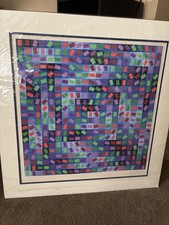 Victor Vasarely Rhythm 1970 Signed Serigraph Screenprint 148/250 Op Art picture