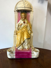 Beautiful Alter of Jesus Our Lord Vint Chalkware 17 1/2
