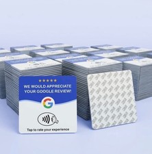 Bulk Lot NFC Google Review Tap Stand Acrylic Table Sticker NTAG213 Contactless picture