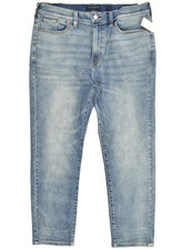 Lucky Brand Men's Athletic Taper Denim Jeans Light Wash Blue Stretch 40x32 NEW picture