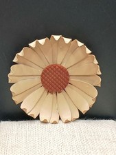 Vintage Large Enamel Flower Brooch Mod Pop Art 2.75