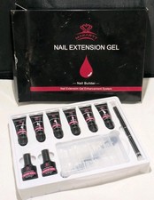 Makartt Poly Nail Gel Kit P-01 6 French Manicure Colors Extension Nails Full Kit picture