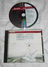 GRIEG - SIBELIUS: Holberg - Karelia - Etc. CD 1985 Philips NEVILLE MARRINER picture