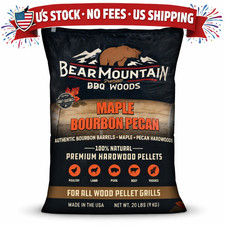 Bear Mountain Maple Bourbon Pecan BBQ Wood Pellets 20 lb Bag Premium Blend picture