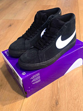 Nike SB Zoom Blazer Mid Black/White Skateboarding Shoes Men's US 8.5 picture