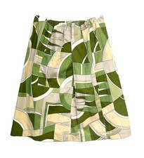 Vintage 60s Handmade Novelty Print Skirt Womens S Mod Floral Boho Cottage picture