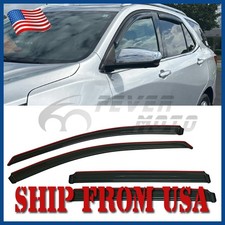 Fit 2018-2024 GMC Terrain In-Channel Window Visors Sun Rain Guards Deflectors picture