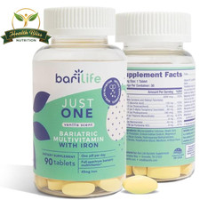 Bari Life Just One Bariatric Multivitamin with Iron, 90 Count, Once Daily picture