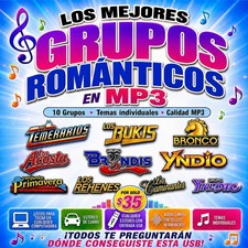 Memoria USB – Grupos Románticos en MP3 – $35 – Envío GRATIS picture