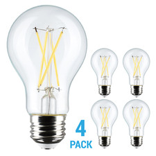 4 Pack 8W =60W Antique A19 LED Filament Victorian Style 2700K Clear E26 Base picture