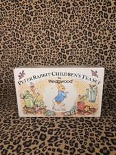 Vintage 1978 Wedgwood Peter Rabbit Children’s Tea Set 6-Pc Boxed Made in England picture