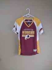  Washington Redskins Vintage NFL Majestic Women’s Large V-Neck T-Shirt NWT picture