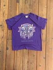 Vintage 1990 Apache Junction Arizona Native American Buffalo Skull Graphic Tee picture