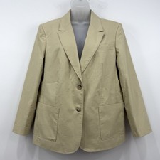 J Crew Margeaux Linen Blazer 12 NWT Old Money Sophisticated Equestrian Career picture