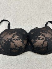 Torrid Curve Bra 50C Underwire Lacer Over Floral picture