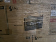 Sylvox 15.6 inch Under Cabinet TV Kitchen 1080P HD Flip-Down Non-smart Rv boat  picture