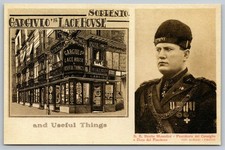 Gargiulo's Lace House Sorrento Italy Postcard Alinari Photo Benito Mussolini picture