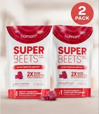 2 PACK NEW HumanN-SUPER BEETS Heart Chews, Nitric Oxide Booster for Heart Health picture