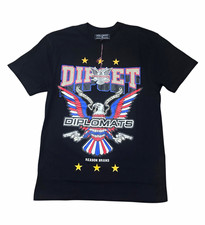 Reason Men's M Black Crew Neck Short Sleeve DIPSET Graphic Print T-Shirt picture