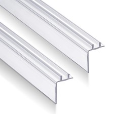 Frienda 2 Pack 32.5 Inch RV Shower Vinyl Sweep Seal Straight Edge for Home or RV picture