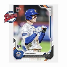Carson Benge RC 156th Hit Mets Record 2026 MLB Topps NOW Card 693 Presale picture