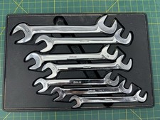 Snap-on Tools VSM 7pc Metric 10mm-17mm 4-Way Angled Head Open Wrench Set - USA picture