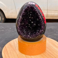 4.18LB Natural amethyst Dinosaur egg Quartz Crystal specimen healing picture