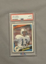 1984 Topps Dan Marino Rookie Card #123 PSA 8 NM-MT picture