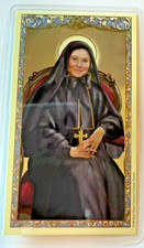Saint Frances Mother Cabrini Laminated Prayer Card, New #PCL-64 picture