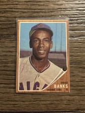 1962 Topps Baseball Card #25 Ernie Banks - Chicago Cubs HOF'er picture