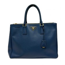 PRADA Old Galleria Large Bag (Ladies) Blue Saffiano Leather Tote Bag picture