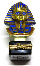 LIMOGES FRANCE BOX -  KING TUT MASK - EGYPTIAN PHARAOHS - LE 172/1000 picture