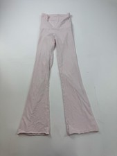 Skims Pants Womens XS Pink Flare Leg Yoga Sweatpants High Rise Stretch Lounge picture