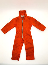 1970 Vintage GI Joe 12” Adventure Team Action Figure Zip Up Orange Jumpsuit picture
