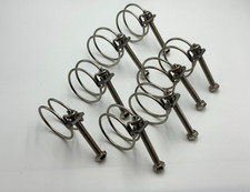 8 PC STAINLESS STEEL WIRE GRIP HOSE CLAMPS 1