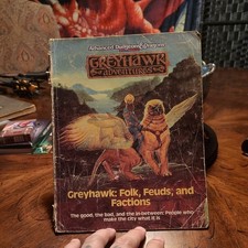 TSR Advanced Dungeons & Dragons Greyhawk Adventures Ad&d Gygax RPG vintage  picture