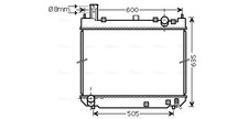 AVA QUALITY COOLING TO2488 radiator, engine cooling for Toyota picture