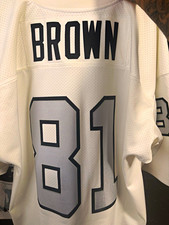 Mitchell & Ness Tim Brown #81 Oakland Raiders 1994 Throwback White Jersey #56 picture