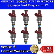 ✅Upgraded 6x  OEM Bosch Fuel Injectors for 93-96 Ford Ranger 4.0L V6 #0280150931 picture