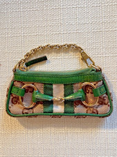 Gucci GG Monogram Horsebit Micro Pouch Coin Purse Vintage picture