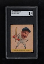 1938 Goudey Heads Up Joe DiMaggio #250 Baseball Card Graded SGC 1  picture