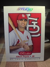 2001 DONRUSS STUDIO ALBERT PUJOLS #191 ROOKIE 221/700 Read Description  picture