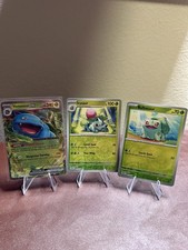BULBASAUR IVYSAUR VENUSAUR set Pokemon 151 Holo REVERSE Evo Line picture