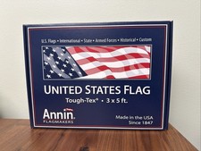 Annin Flagmakers United States Tough-Tex (Poly) Flag 3’ X 5’ Made in the USA NEW picture