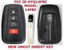 UNLOCKED OEM GENUINE Toyota Highlander PROX remote SMART UNCUT key Fob HYQ14FBC picture