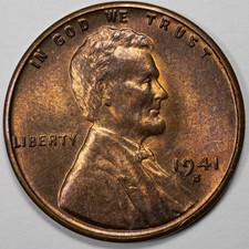1941-S Lincoln Wheat Penny BU Brilliant Uncirculated picture