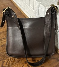 Vintage COACH 9966 Dark Brown Leather Shoulder Bag Crossbody picture