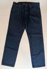 NWT Wrangler Cowboy Cut Jeans Mens 34x30 Original Fit 13MWZPW Prewashed Dark Blu picture