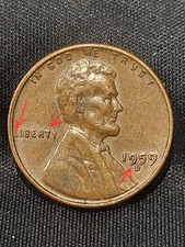 1959 D Lincoln Cent Error- on 'L