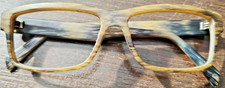Italian Style Wood Effect Havana Rectangular Vintage 2014/1 Eyeglasses Frame picture